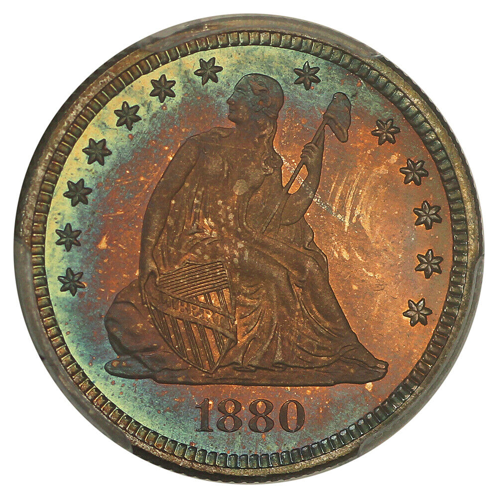 1880 25C PCGS PR68 ex: D.L. Hansen