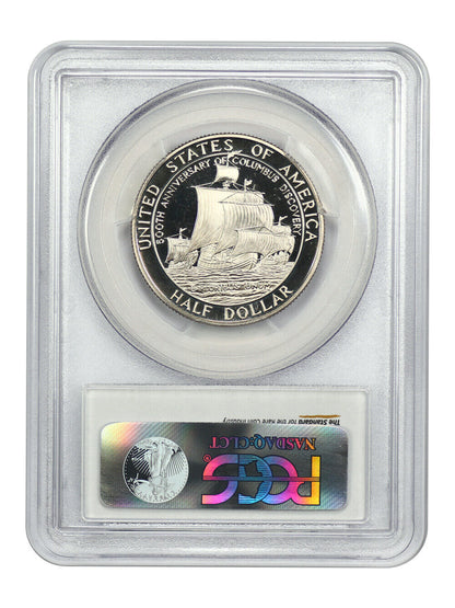 1992-S 50C Columbus PCGS PR69DCAM