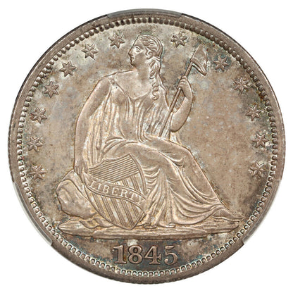 1845-O 50C CACG MS64+ ex: D.L. Hansen - Liberty Seated Half Dollar