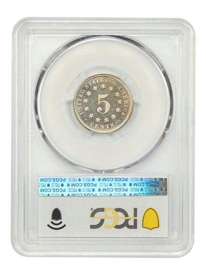 1877 5C PCGS PR66CAM - Shield Nickel - Scarce Proof-Only Issue