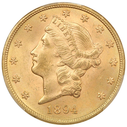 1894 $20 PCGS MS64 - Liberty Head $20