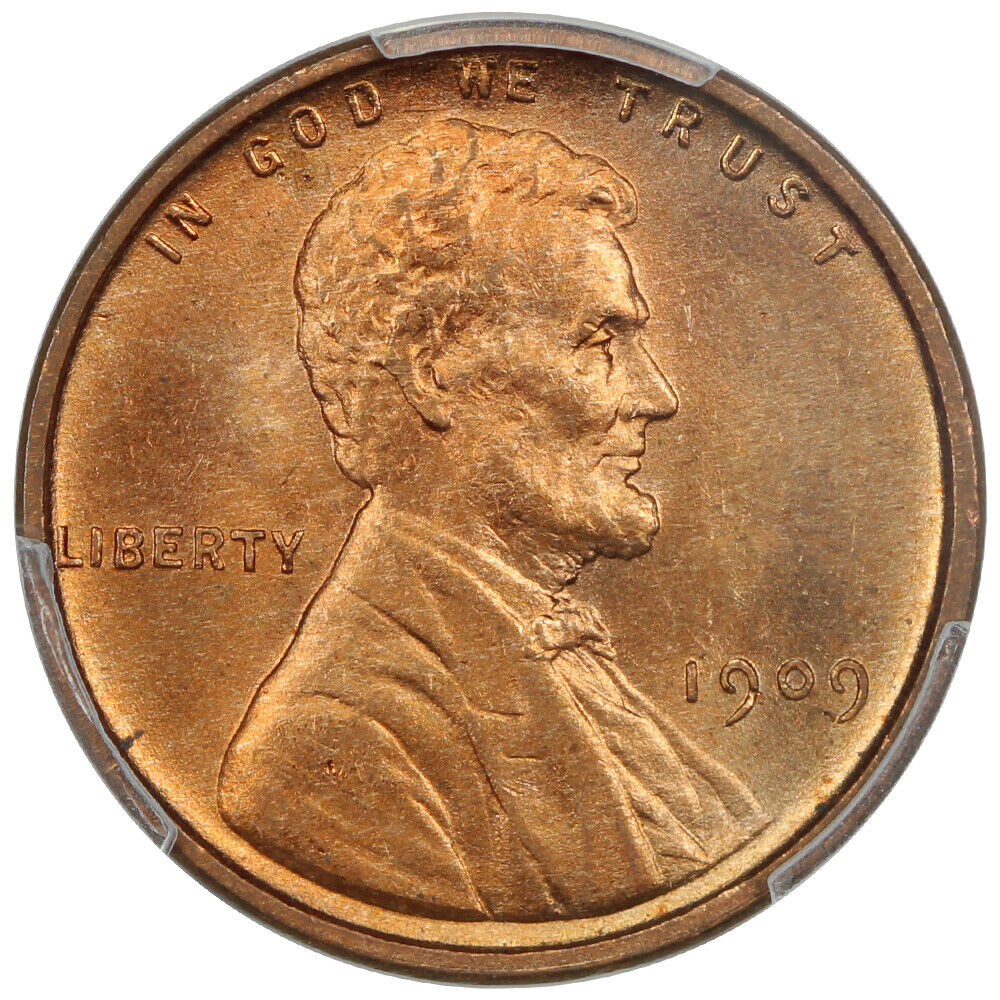 1909 VDB 1C PCGS MS66RD - Lincoln Cent (Wheat Reverse) - Popular VDB Issue