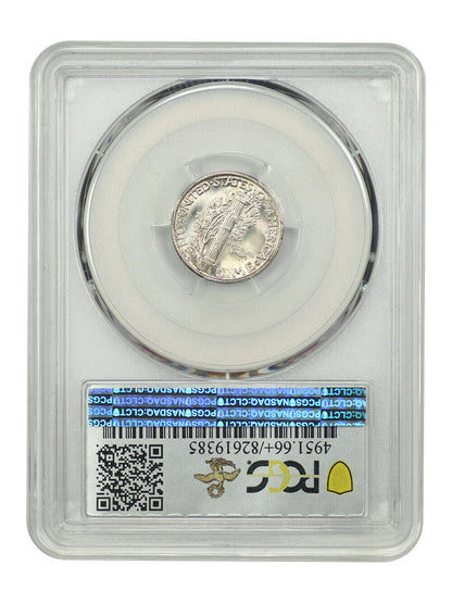 1925-D 10C PCGS/CAC MS66+FB ex: D.L. Hansen