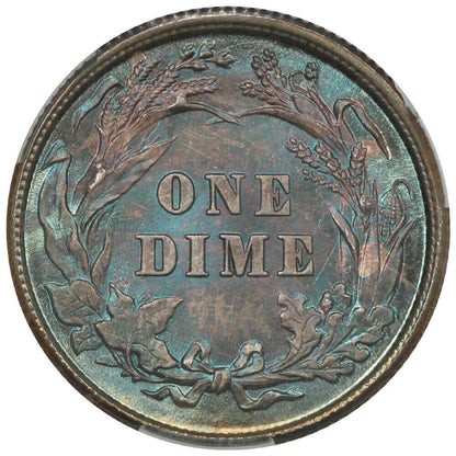 1892 10C CACG MS67+ ex: D.L. Hansen - Barber Dime