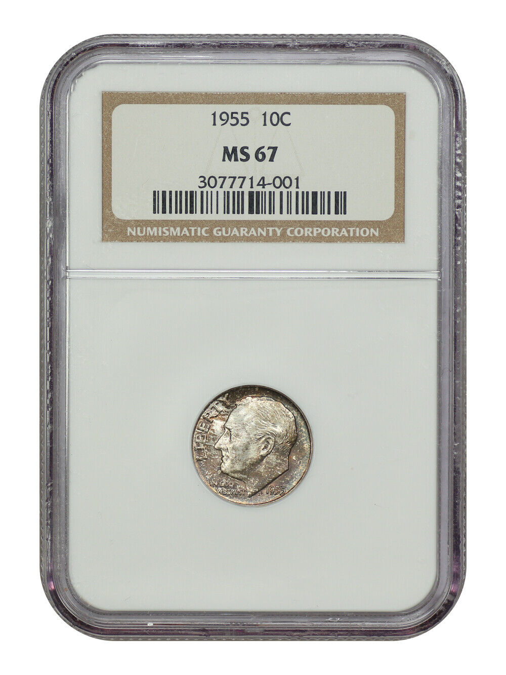 1955 10C NGC MS67 - Roosevelt Dime