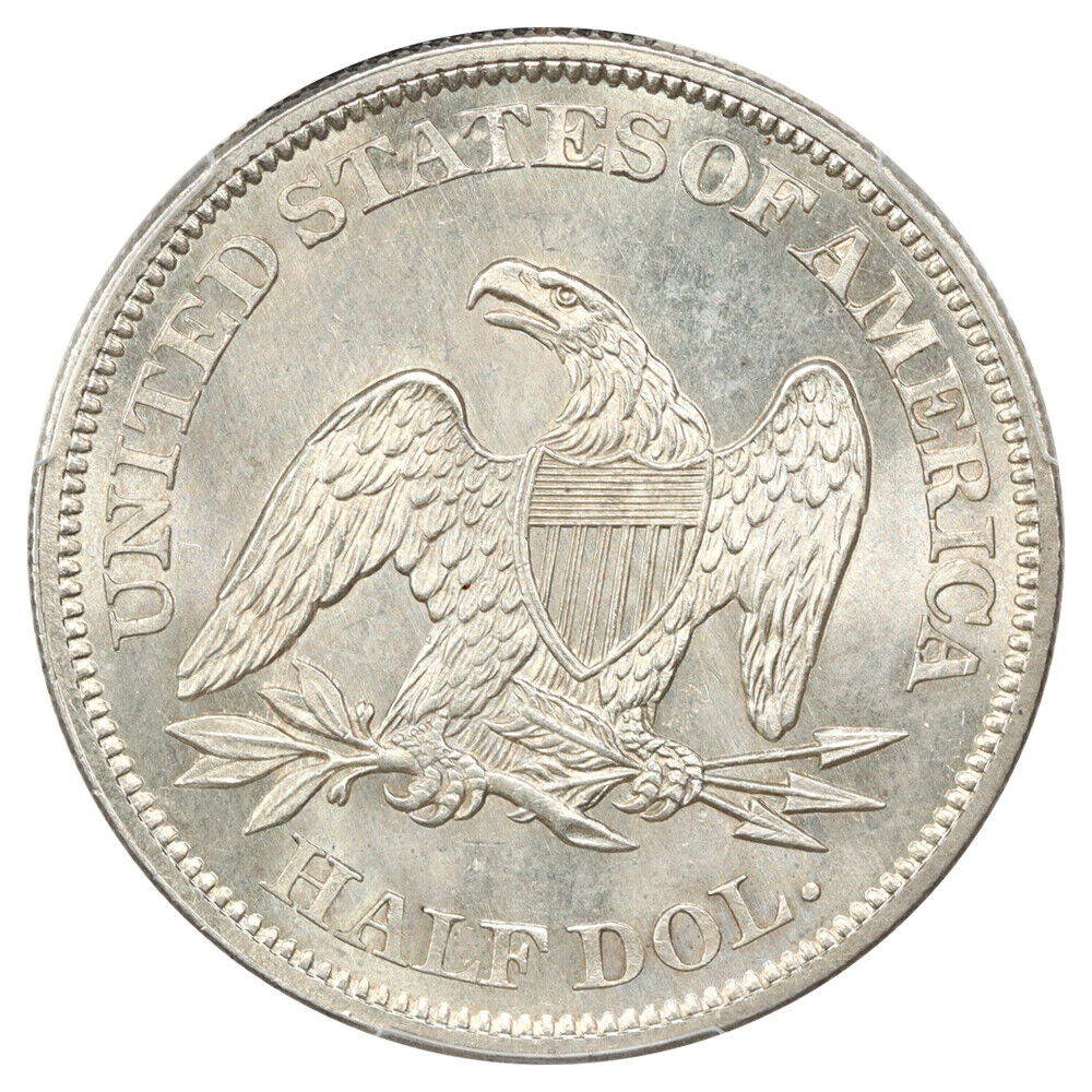 1863 50C PCGS MS65