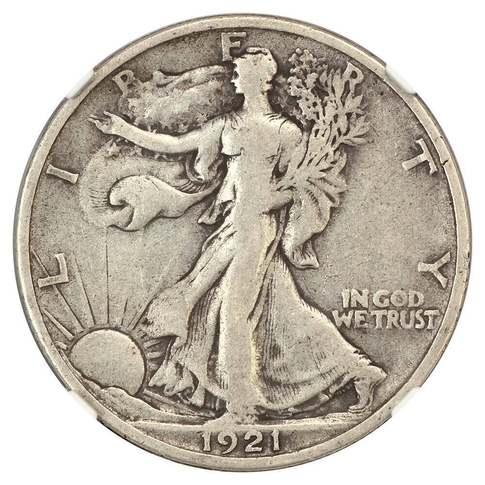 1921-S 50C NGC VF30 - Walking Liberty Half Dollar - Key Date