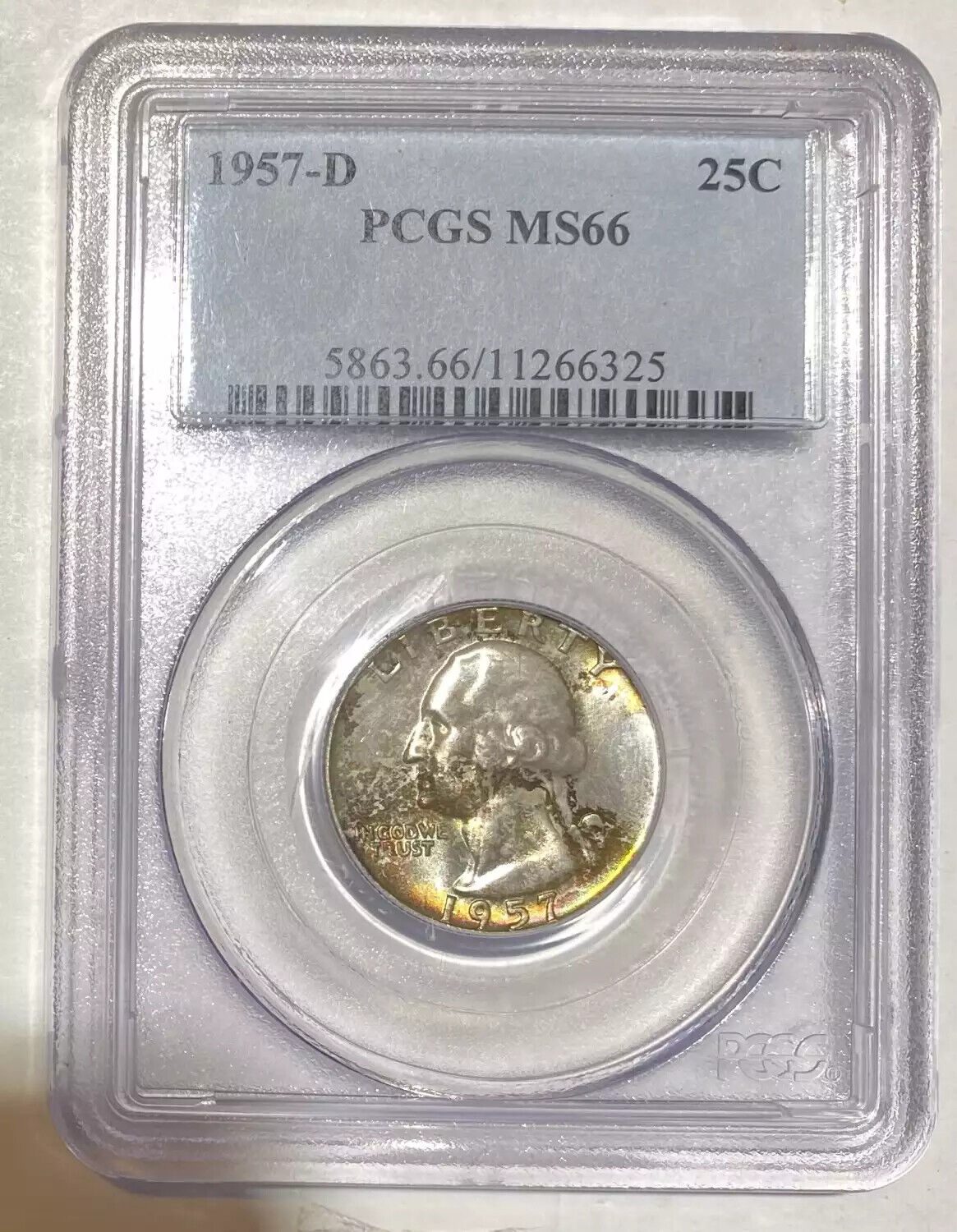 1957 D  PCGS MS-66 Quarter Dollars