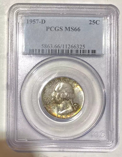 1957 D  PCGS MS-66 Quarter Dollars