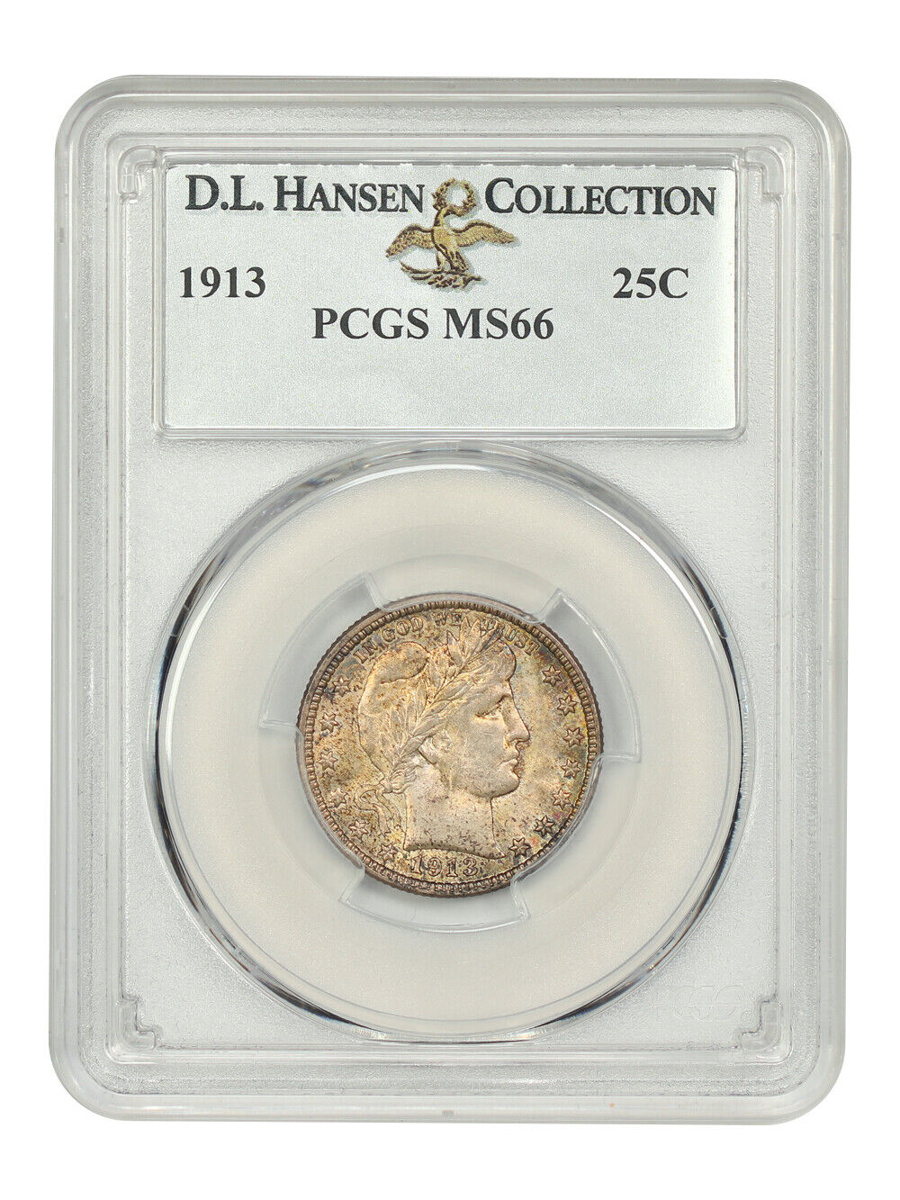 1913 25C PCGS MS66 ex: D.L. Hansen