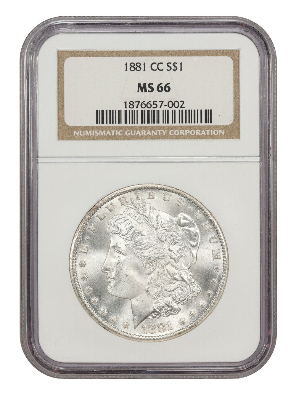 1881-CC $1 NGC MS66 - Morgan Dollar