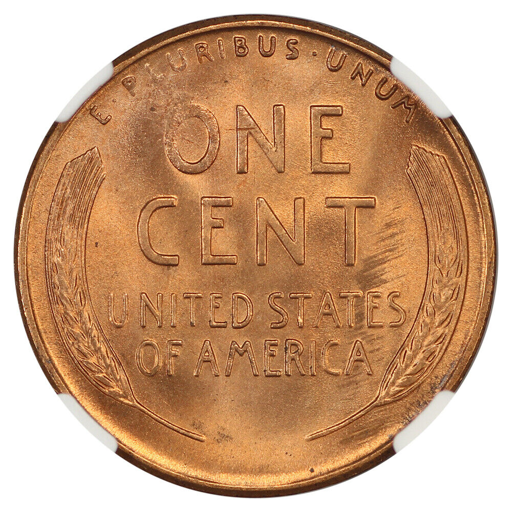 1949-S 1C NGC MS67+RD - Lincoln Cent (Wheat Reverse)