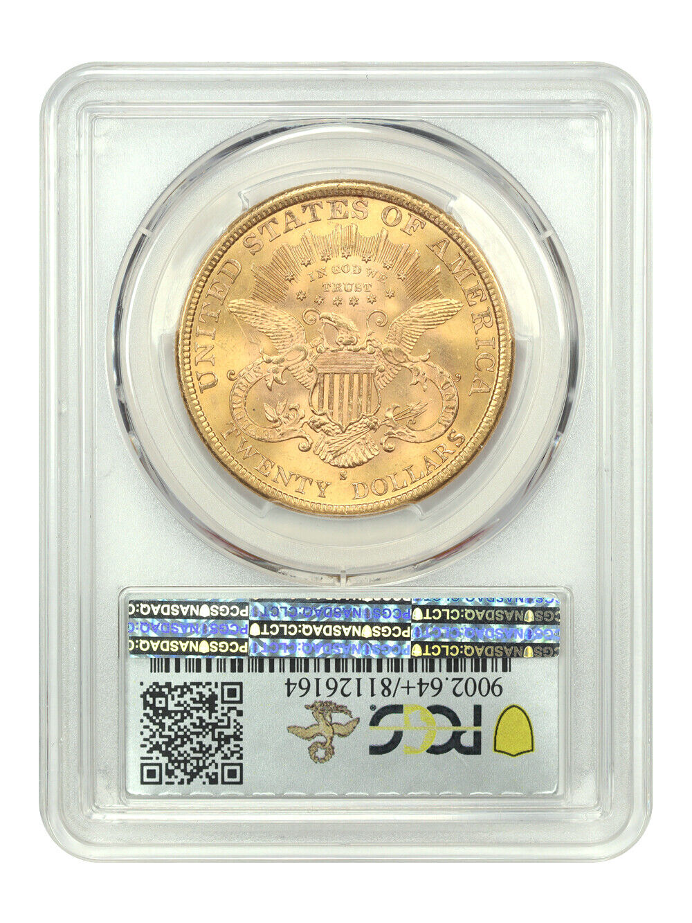 1884-S $20 PCGS MS64+ ex: D.L. Hansen