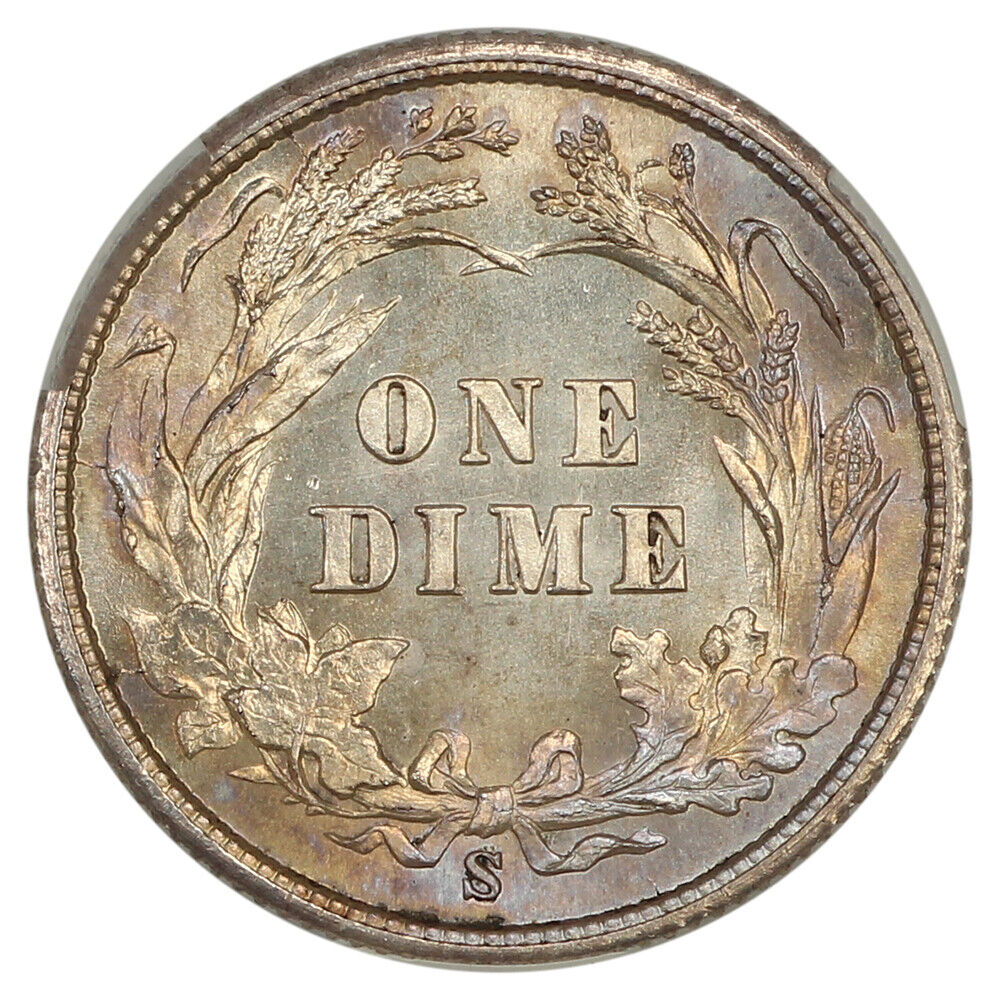 1900-S 10C CACG MS66+ ex: D.L. Hansen - Barber Dime