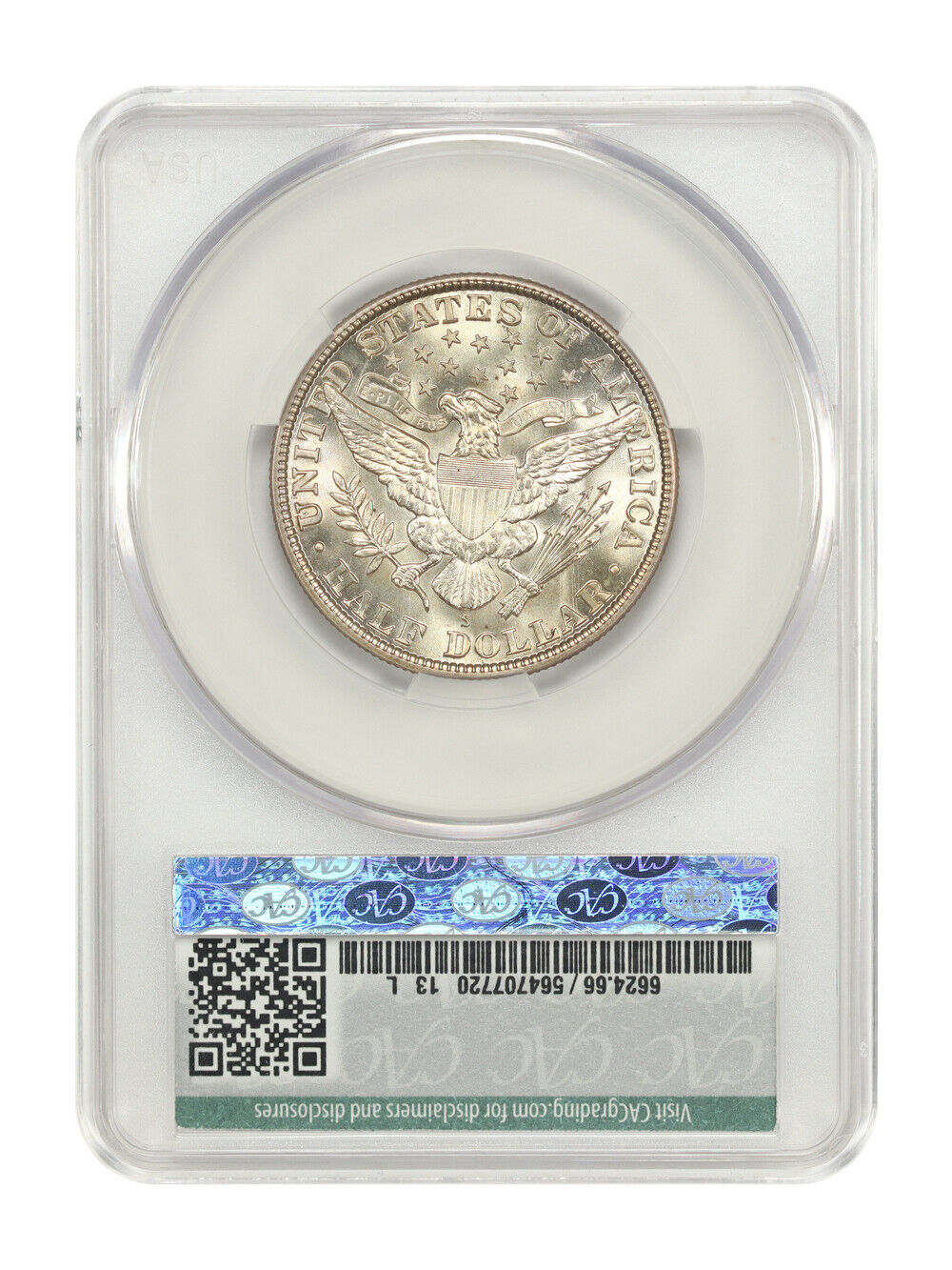 1914-S 50C CACG MS66 ex: D.L. Hansen - Barber Half Dollar