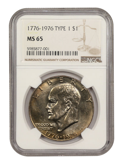 1976 $1 Type 1 NGC MS65