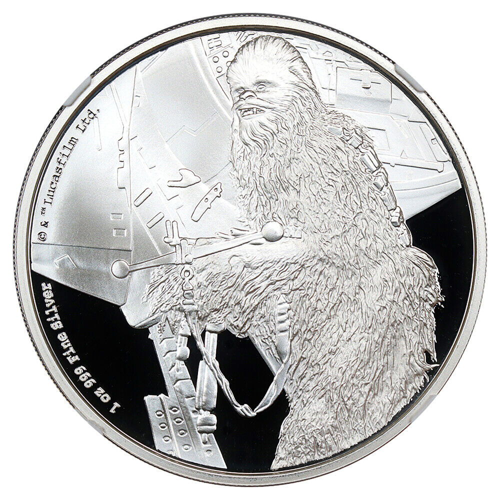 Niue: 2017 Star Wars Chewbacca $2 NGC Proof 70 UCAM (With Box and COA)