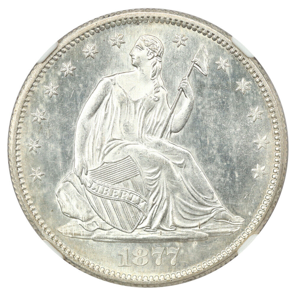 1877-S 50C NGC MS65 - Liberty Seated Half Dollar