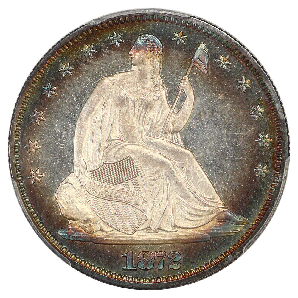 1872 50C PCGS PR64+CAM ex: D.L. Hansen