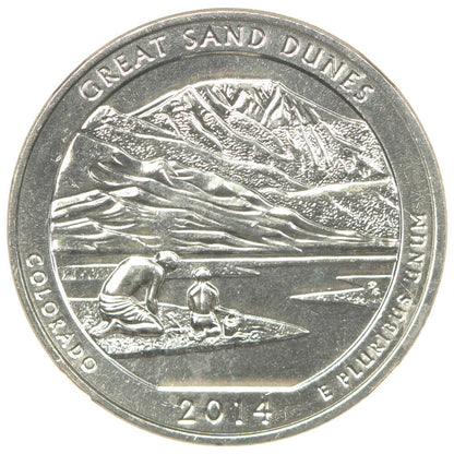 2014-S 25C Great Sand Dunes NP NGC MS68 (First Releases) - Type 1 - Clad