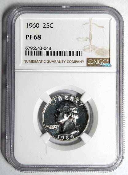 1960 P Washington Quarter NGC PF-68