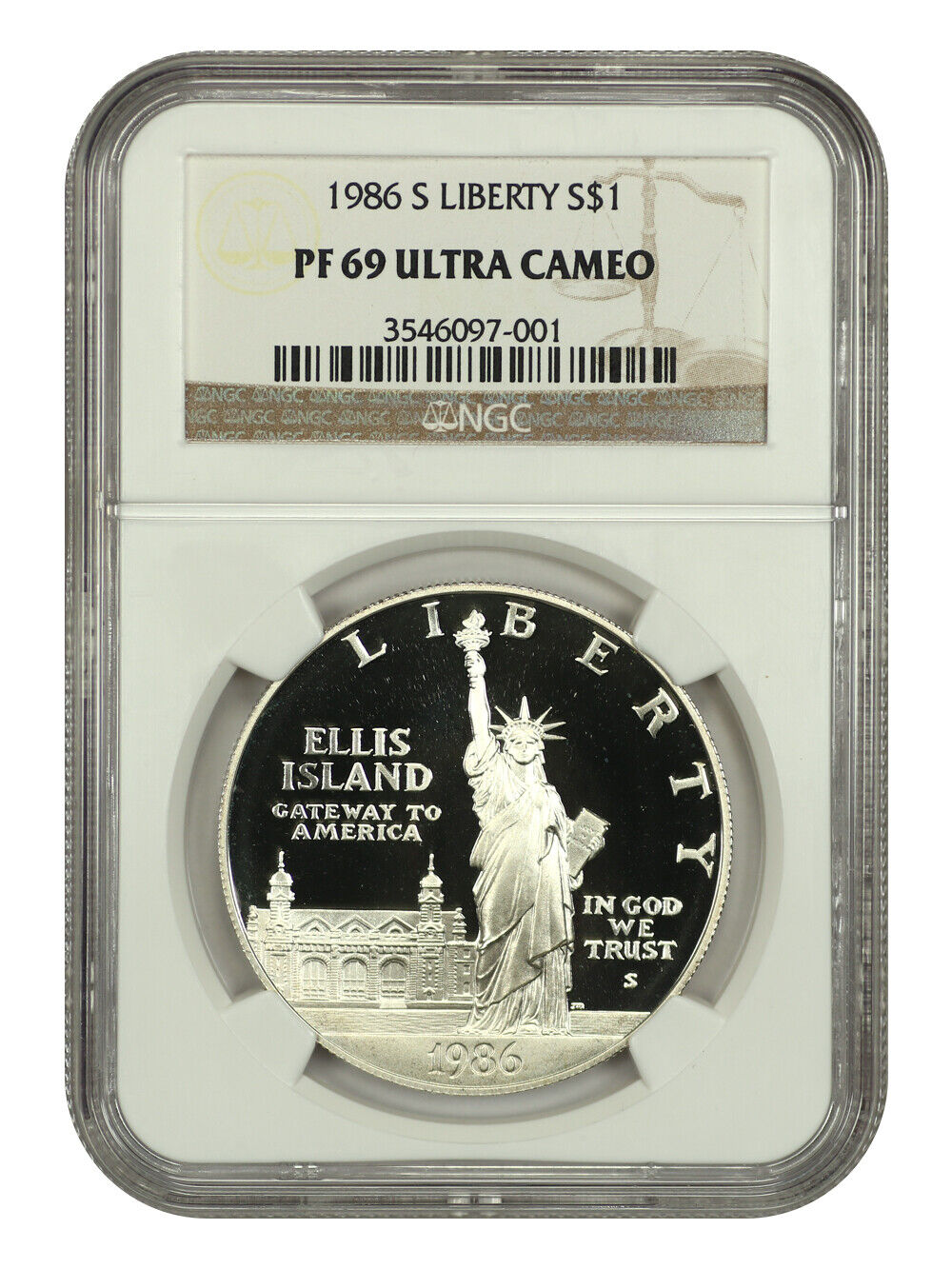 1986-S $1 Statue Of Liberty NGC PR69DCAM - $1 (Silver)