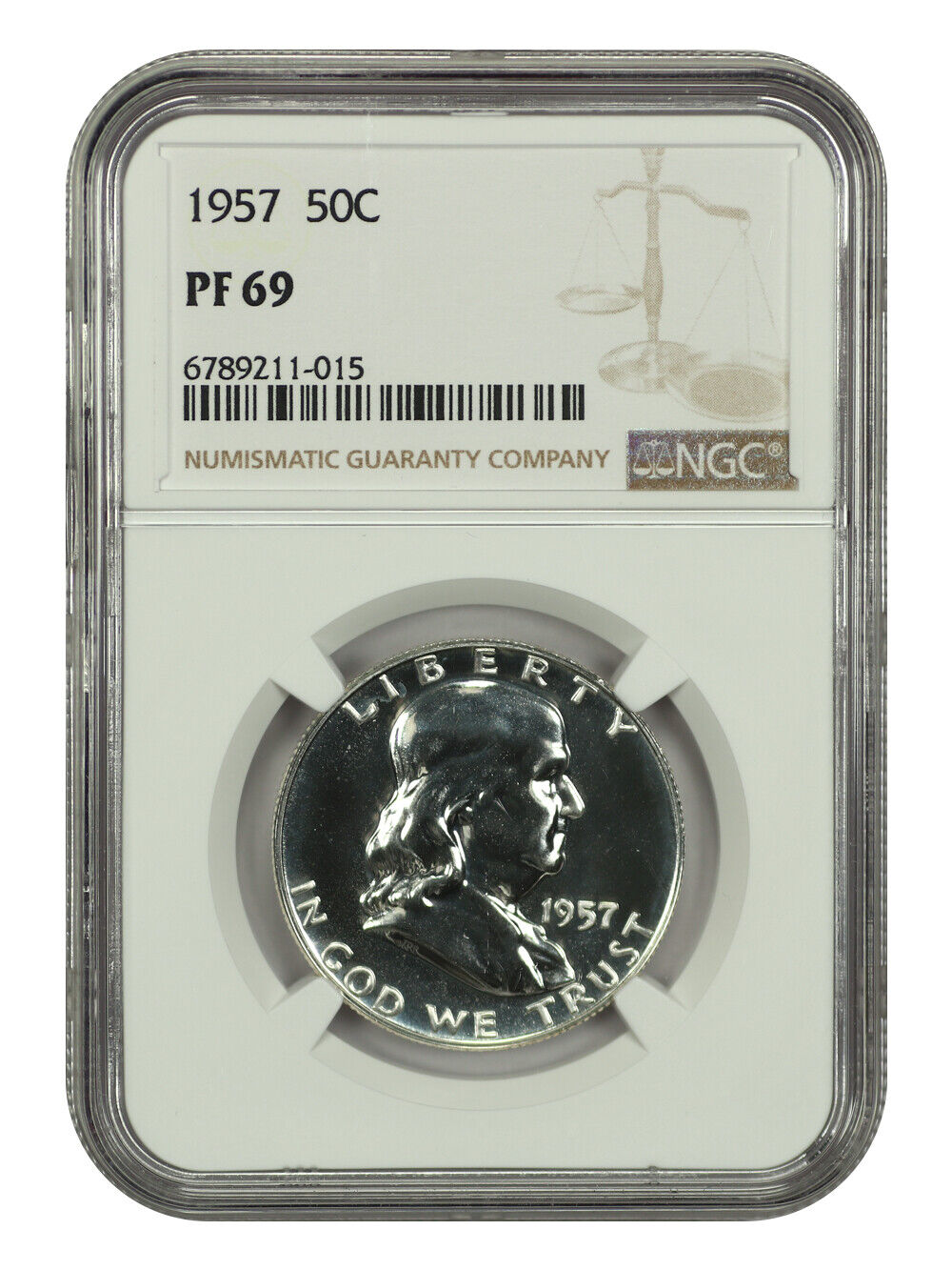 1957 50C NGC PR69