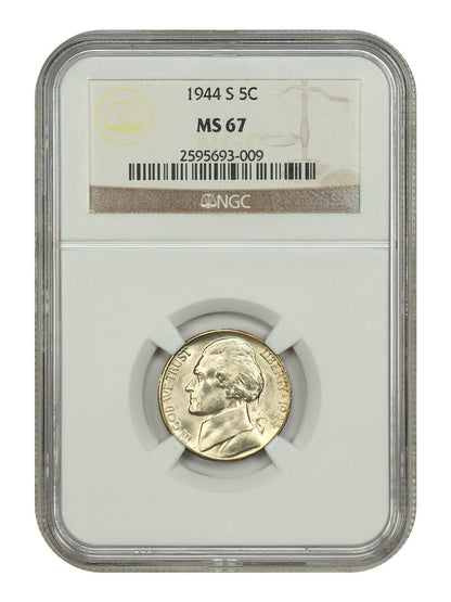 1944-S 5C NGC MS67 - Jefferson Nickel