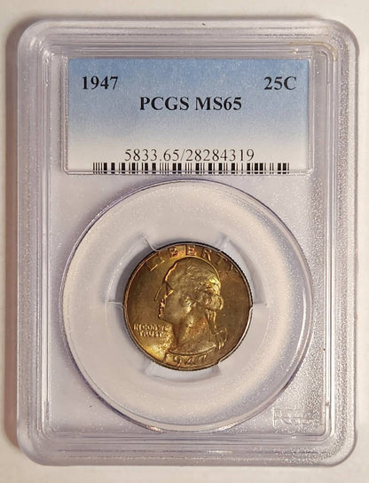 1947 P Washington Quarter PCGS MS-65