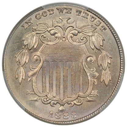 1883 5C Shield PCGS/CAC MS66+ - Shield Nickel - Great Type Coin