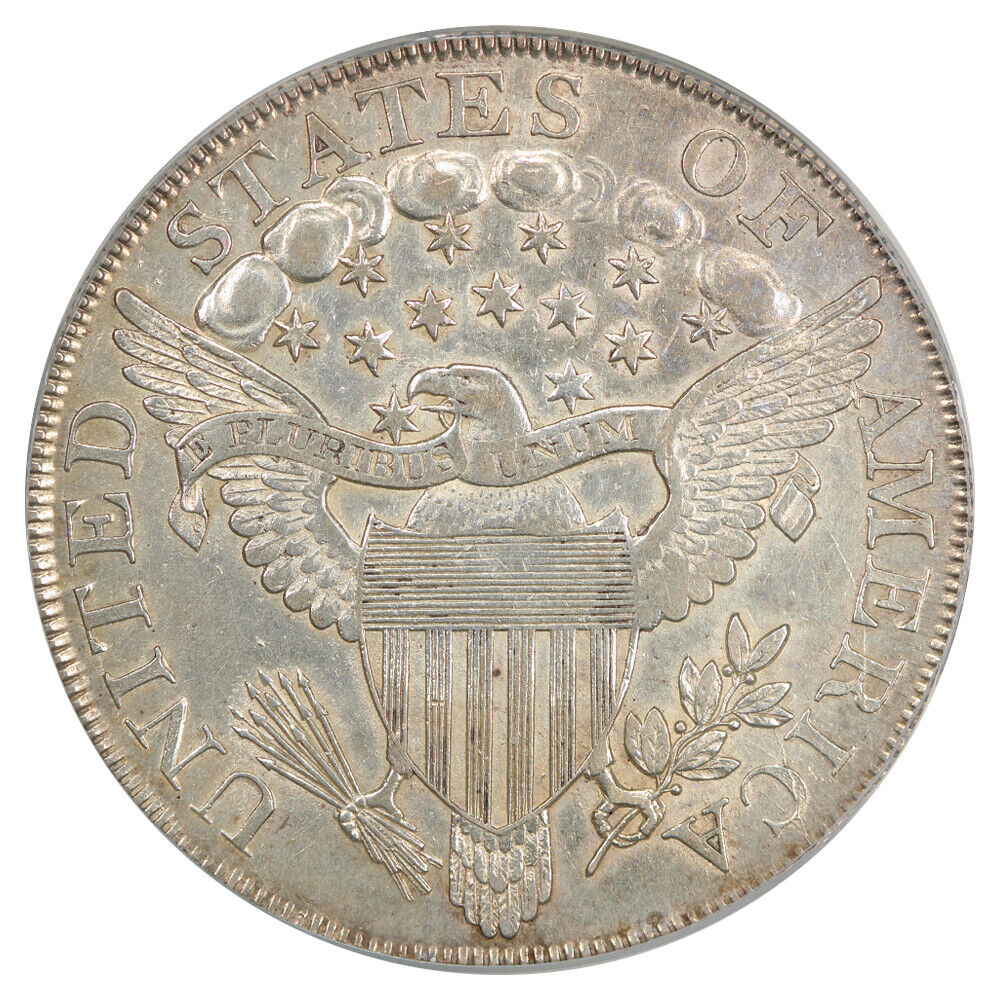 1800 $1 PCGS AU50 ex: D.L. Hansen - Draped Bust Dollar