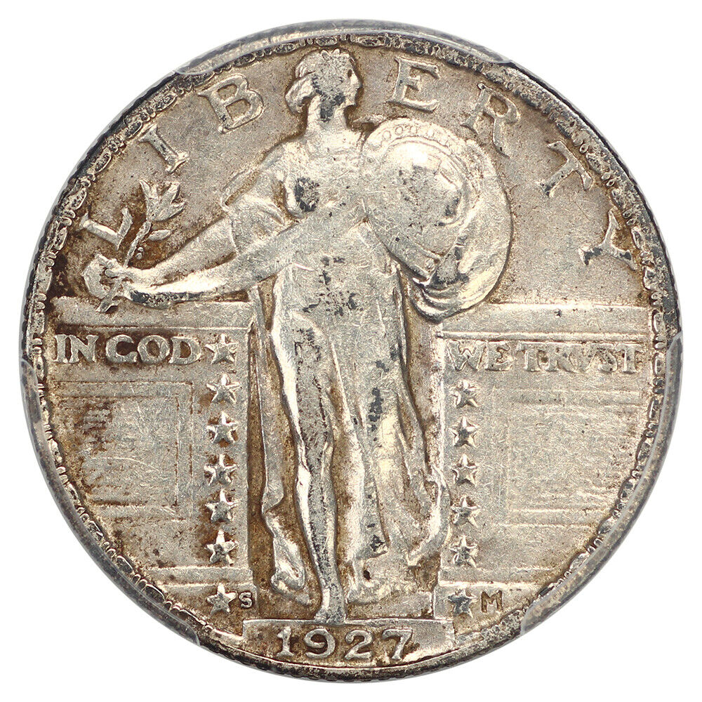 1927-S 25C PCGS AU50