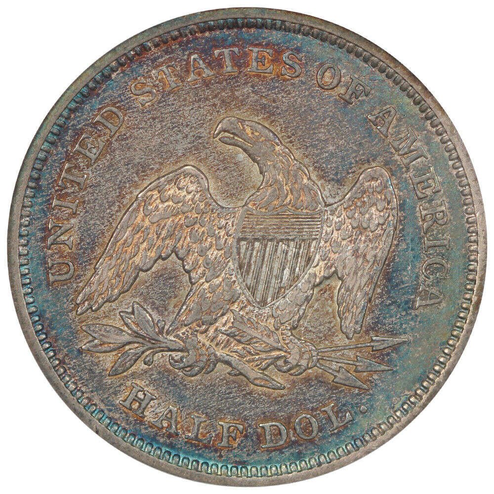 1840 50C PCGS AU50 (Reverse of 1839) - Liberty Seated Half Dollar