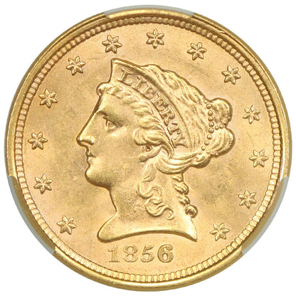 1856 $2.50 CACG MS64+ ex: D.L. Hansen - Liberty Head $2.5