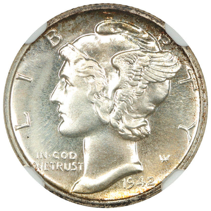 1942 10C NGC PR67 - Mercury Dime