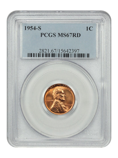 1954-S 1C PCGS MS67RD