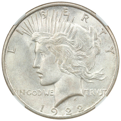 1922-D $1 NGC MS66 - Peace Dollar