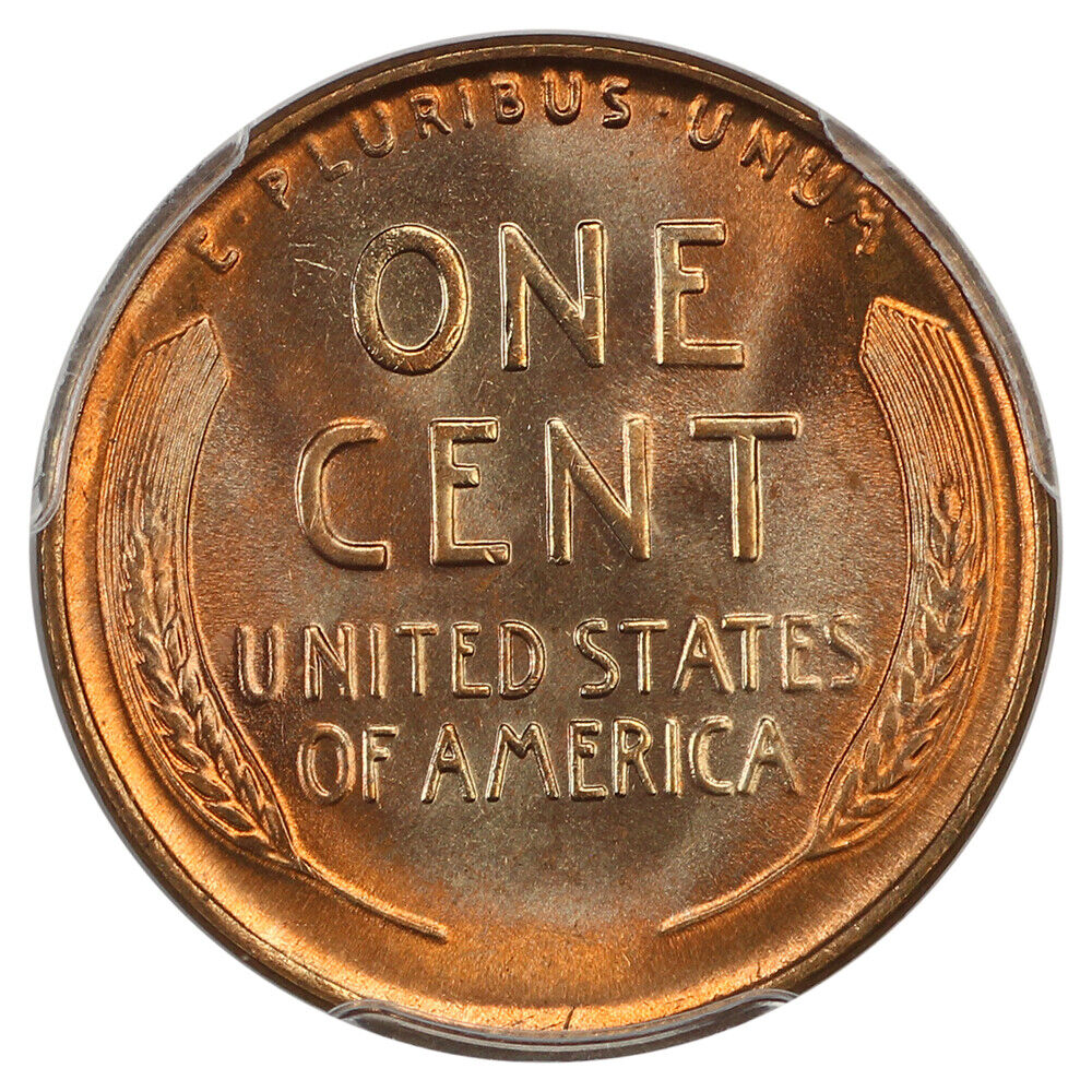 1936 1C PCGS/CAC MS67+RD ex: D.L. Hansen - Lincoln Cent (Wheat Reverse)