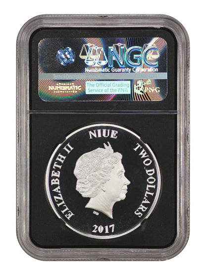 Niue: 2017 $2 Star Wars Chewbacca NGC PR69DCAM (One of First 1500 Struck)