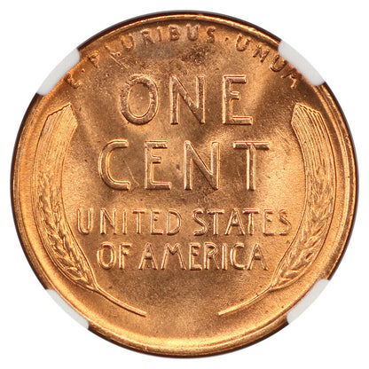 1954-D 1C NGC MS67RD - Lincoln Cent (Wheat Reverse)