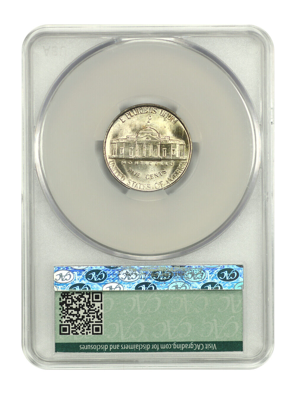 1943-P 5C CACG MS64 - Jefferson Nickel