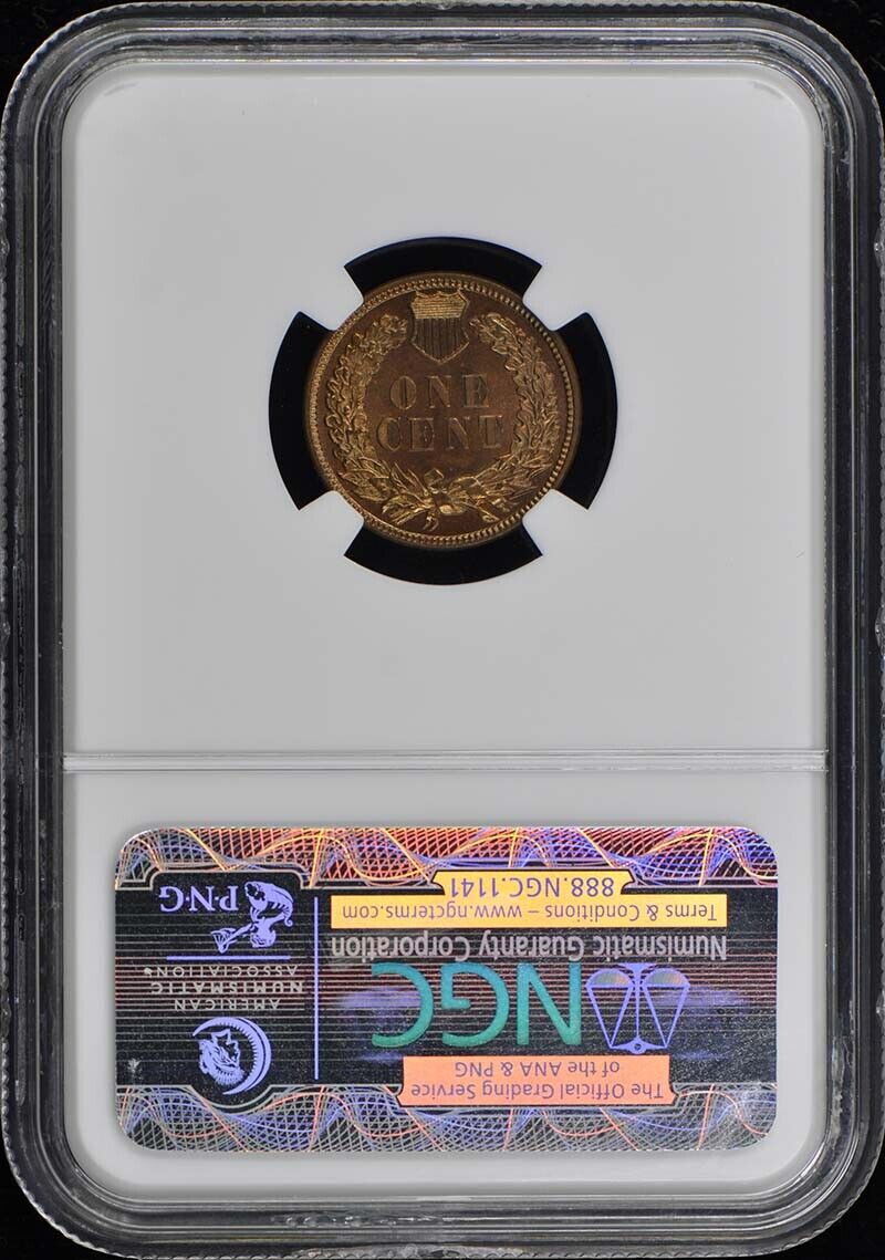 1884 Bronze Indian Cent 1C NGC PR67RB (CAC)