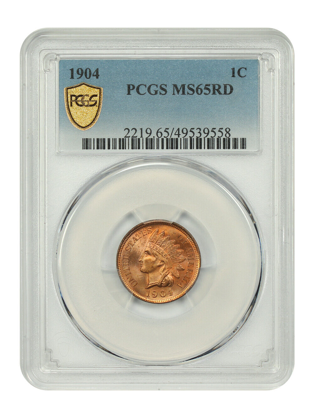 1904 1C PCGS MS65RD - Indian Cent - Desirable in Red