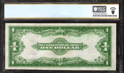 1923 $1 SILVER CERTIFICATE STAR NOTE FR.238* WOODS WHITE PCGS 58 CHOICE AU (893D