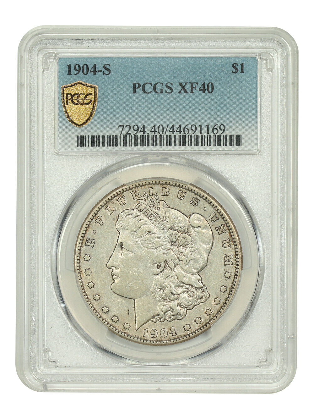 1904-S $1 PCGS XF40 - Morgan Dollar - Key Date S-Mint Morgan Dollar