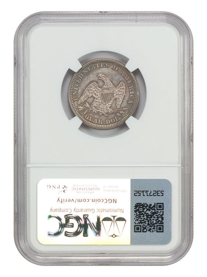 1862 25C NGC MS64 - Liberty Seated Quarter