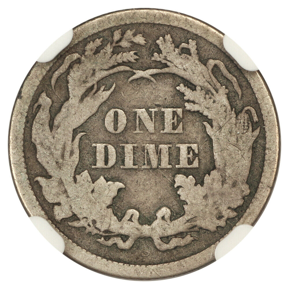 1865-S 10C NGC Fine 15 - Liberty Seated Dime