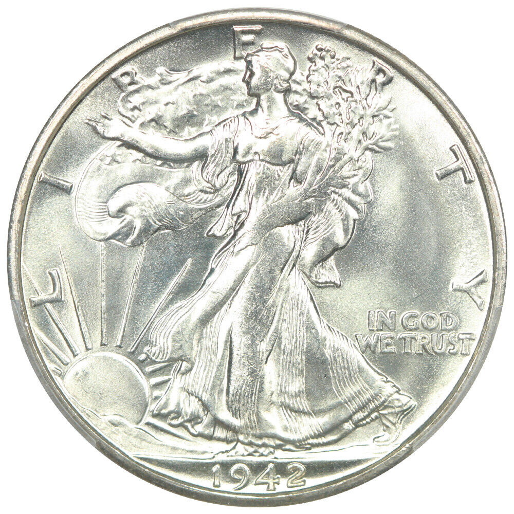 1942-S 50C PCGS MS66 - Walking Liberty Half Dollar