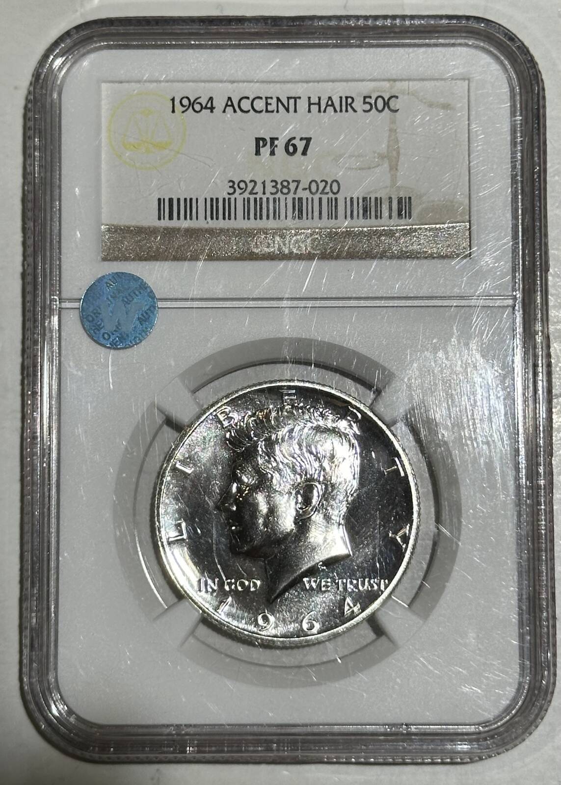 1964 P Half Dollars Kennedy NGC PF-67 ACCENT SIGHT WHITE