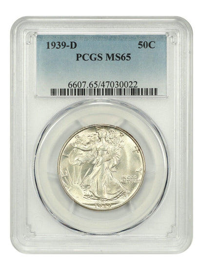 1939-D 50C PCGS MS65